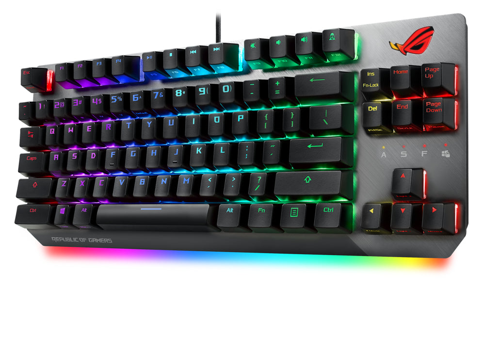 ASUS ROG Strix Scope NX TKL keyboard Gaming USB QWERTY Black, Gray