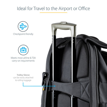 StarTech.com NTBKBAG173 laptop case 17.3" Backpack Black