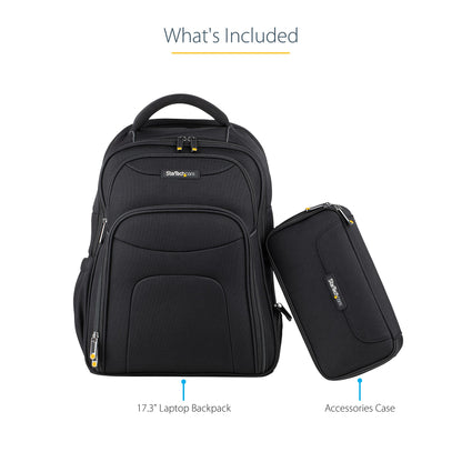 StarTech.com NTBKBAG173 laptop case 17.3" Backpack Black