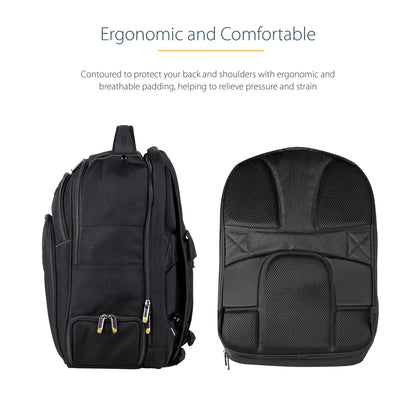StarTech.com NTBKBAG173 laptop case 17.3" Backpack Black