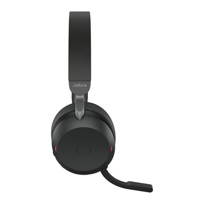 Jabra Evolve2 75 Headset Wired & Wireless Head-band Office/Call center Bluetooth Charging stand Black