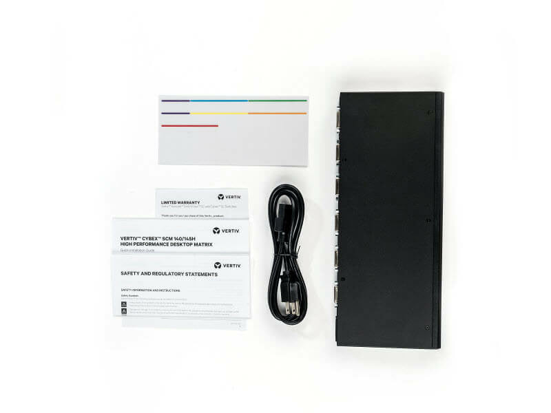 Vertiv SCM145DPH-400 KVM switch Black