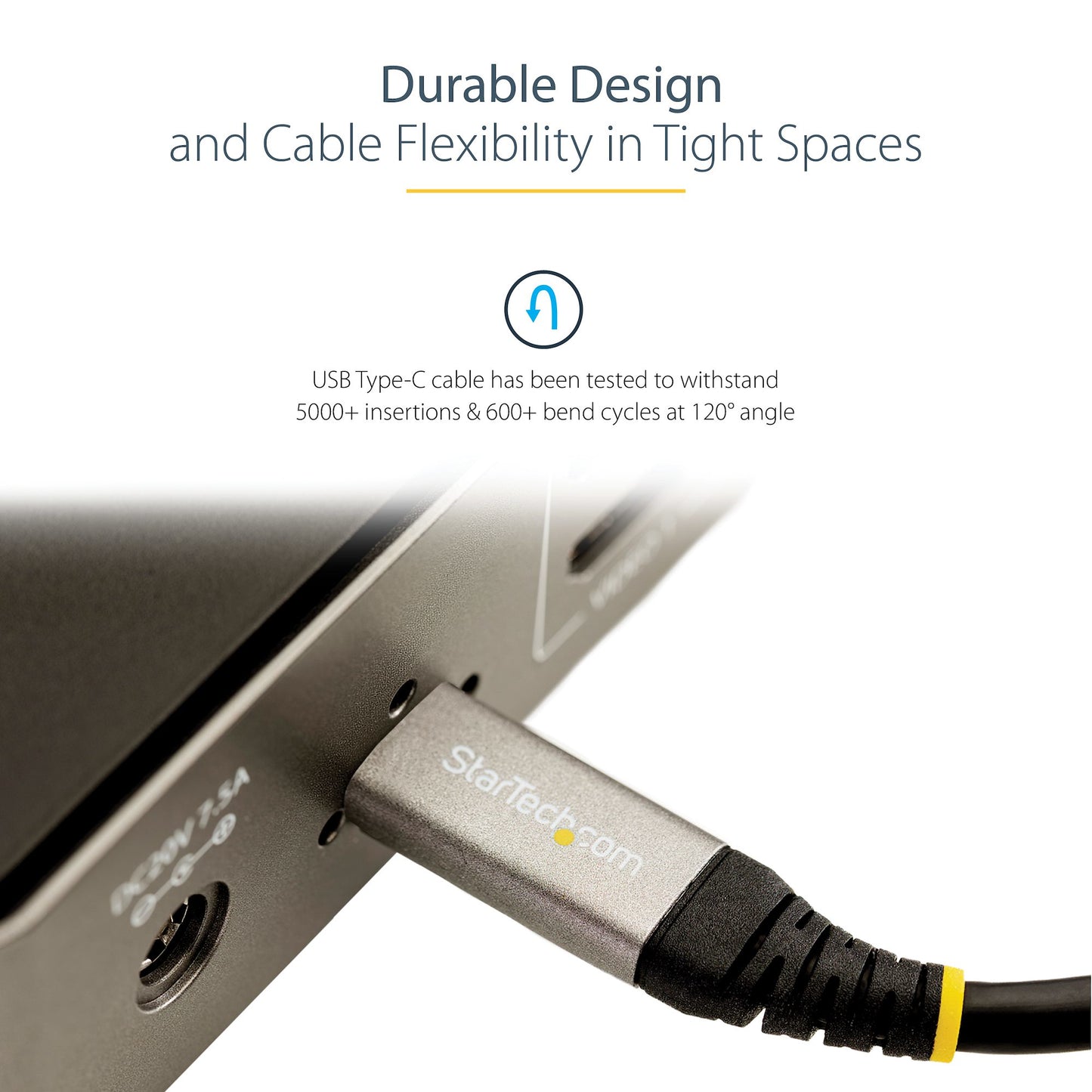 StarTech.com USB31CCV1M USB cable USB 3.2 Gen 2 (3.1 Gen 2) 39.4" (1 m) USB C Black, Gray