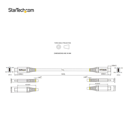 StarTech.com USB31CCV1M USB cable USB 3.2 Gen 2 (3.1 Gen 2) 39.4" (1 m) USB C Black, Gray