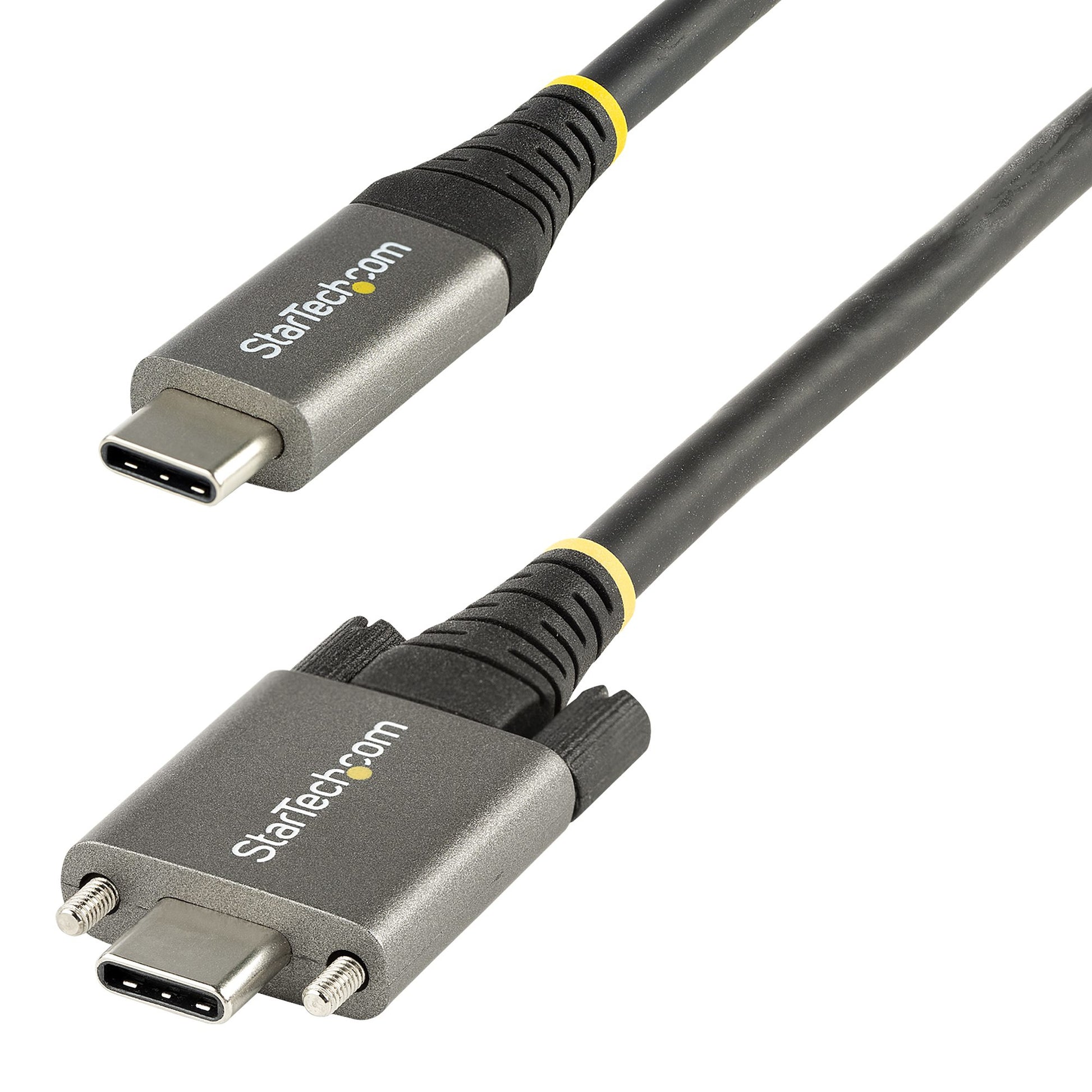 StarTech.com USB31CCSLKV50CM USB cable USB 3.2 Gen 2 (3.1 Gen 2) 19.7" (0.5 m) USB C Gray, Black
