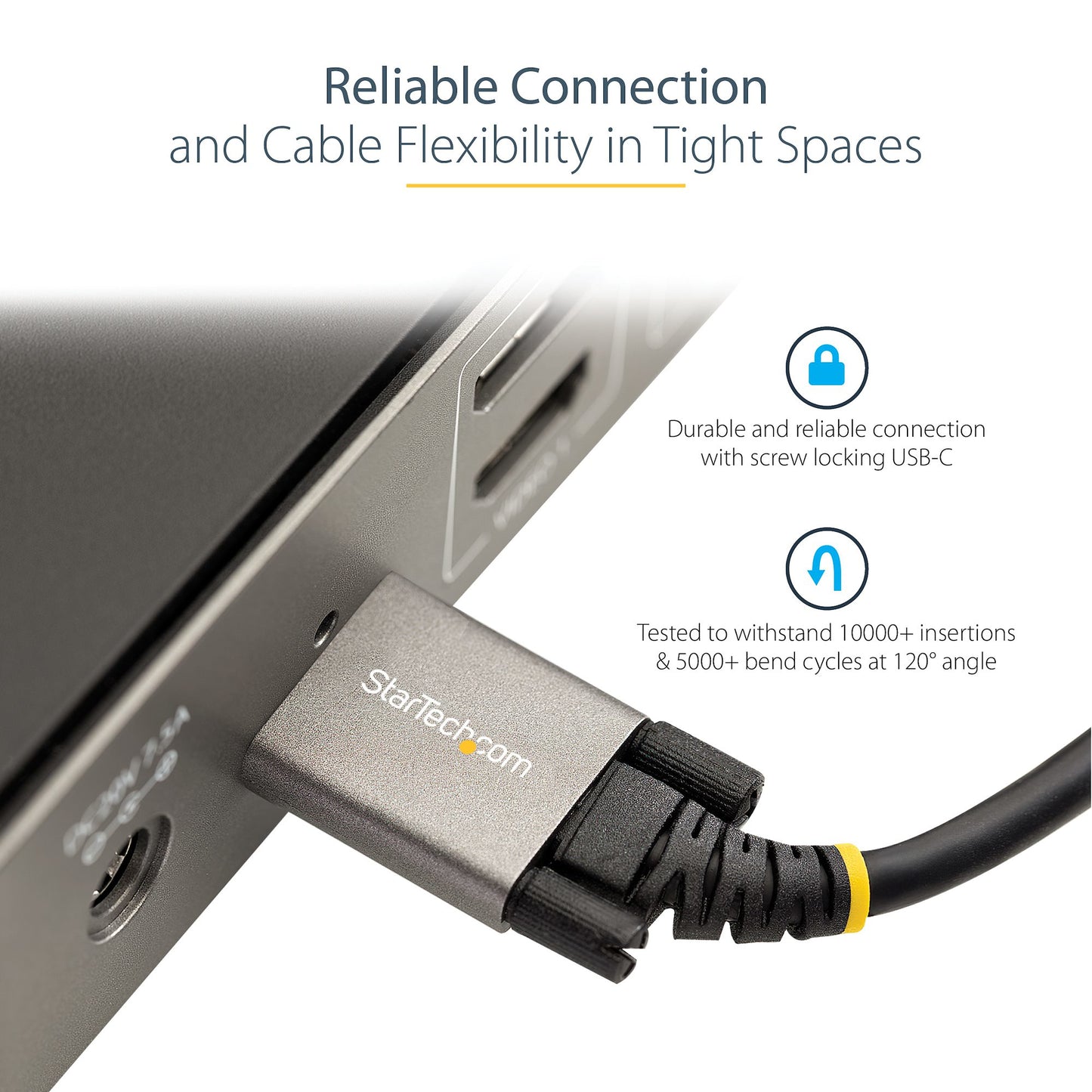 StarTech.com USB31CCSLKV1M USB cable USB 3.2 Gen 2 (3.1 Gen 2) 39.4" (1 m) USB C Black, Gray