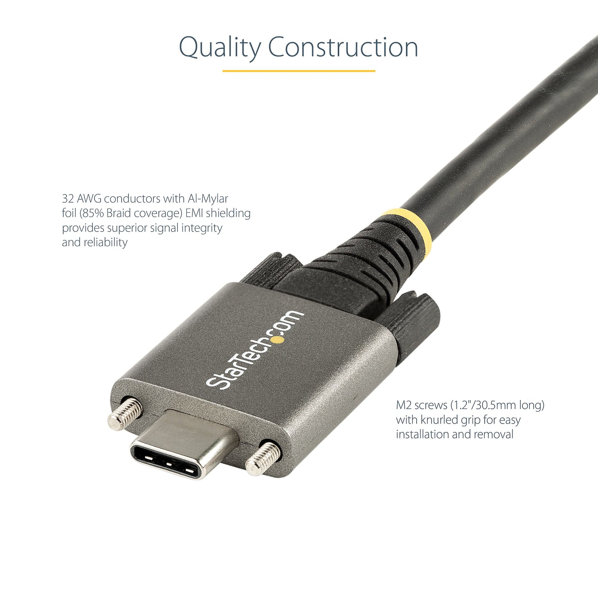 StarTech.com USB31CCSLKV1M USB cable USB 3.2 Gen 2 (3.1 Gen 2) 39.4" (1 m) USB C Black, Gray