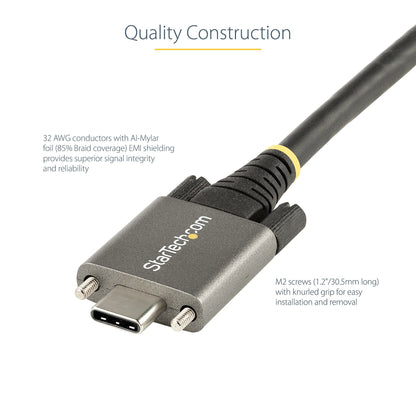 StarTech.com USB31CCSLKV1M USB cable USB 3.2 Gen 2 (3.1 Gen 2) 39.4" (1 m) USB C Black, Gray