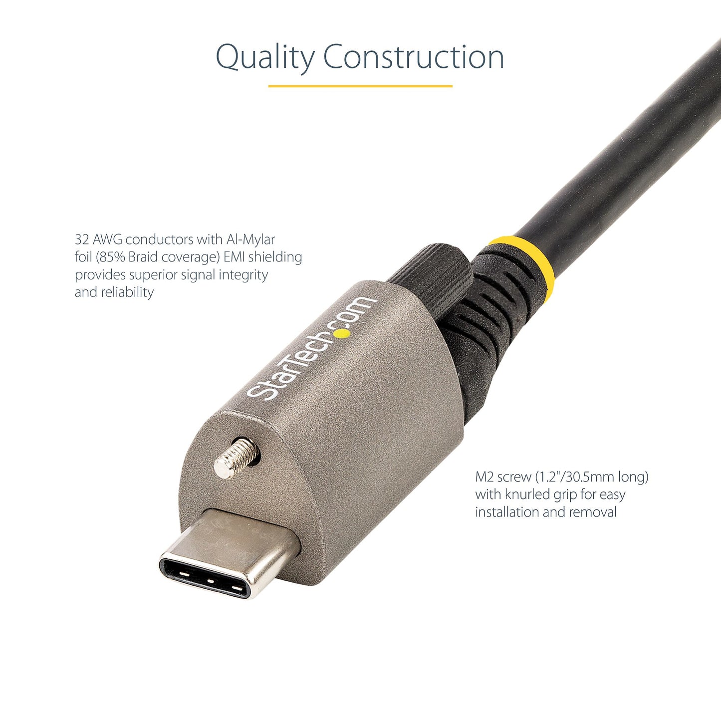 StarTech.com USB31CCTLKV1M USB cable USB 3.2 Gen 2 (3.1 Gen 2) 39.4" (1 m) USB C Black, Gray