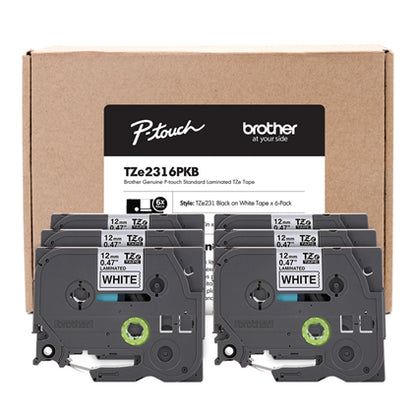 Brother TZE2316PKB label-making tape Black on white TZ/TZe