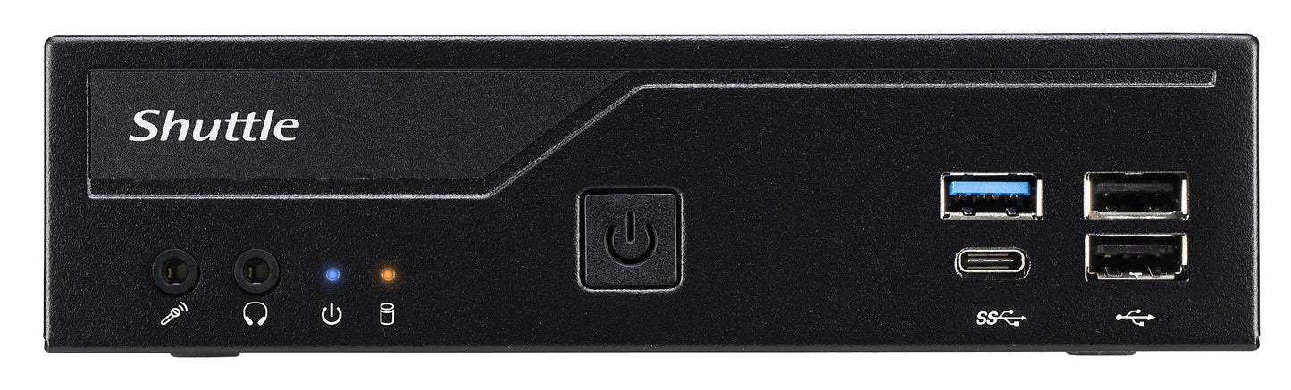 Shuttle DH610 PC/workstation barebone 1.3L sized PC Black LGA 1700