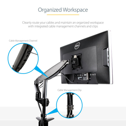 StarTech.com ARMPIVOTE2 monitor mount / stand 49" Desk Black