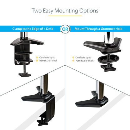 StarTech.com ARMPIVOTE2 monitor mount / stand 49" Desk Black