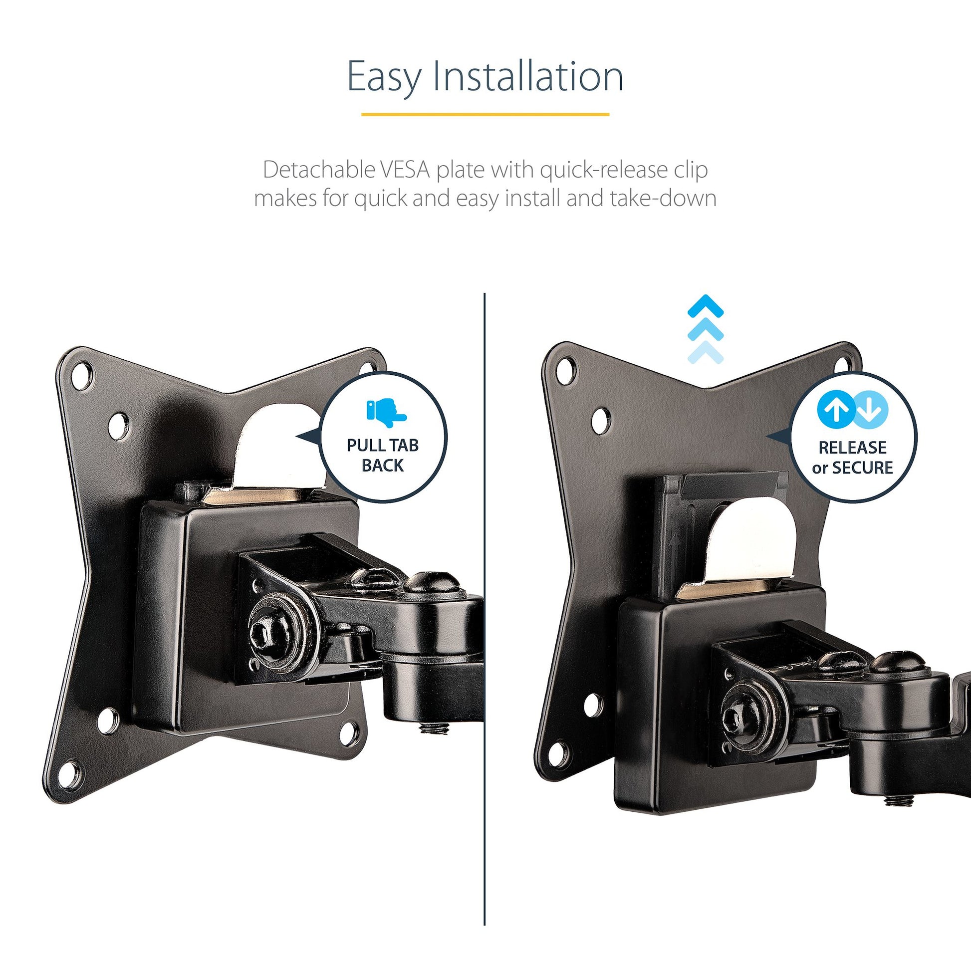 StarTech.com ARMPIVOTE2 monitor mount / stand 49" Desk Black