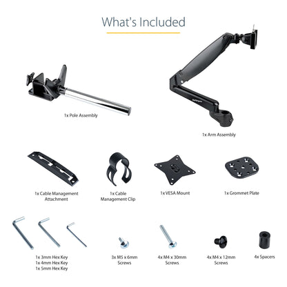StarTech.com ARMPIVOTE2 monitor mount / stand 49" Desk Black