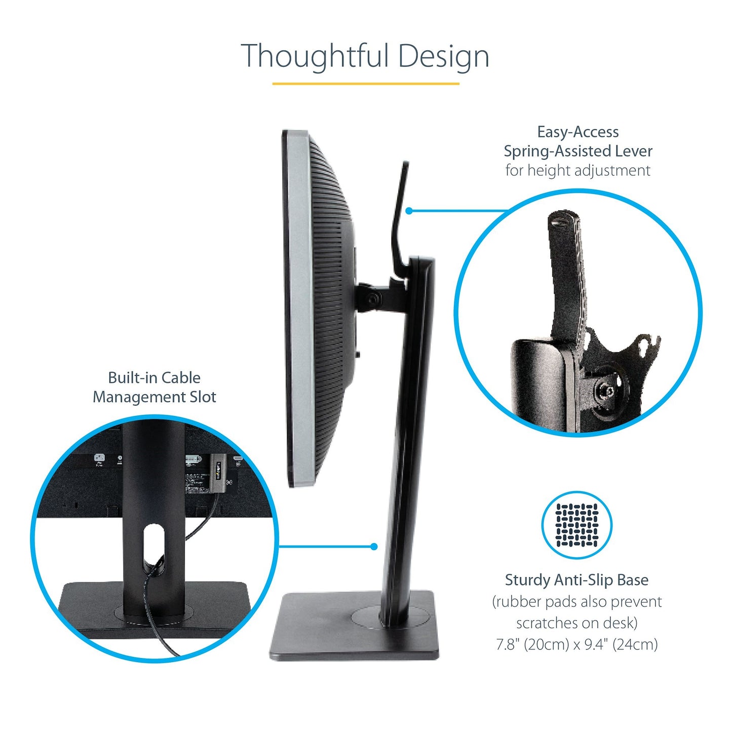 StarTech.com FPPNEUSTND monitor mount / stand 34" Desk Black