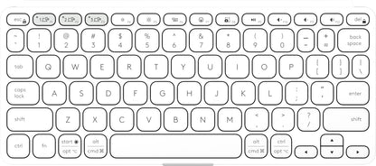 Logitech 920-012919 mobile device keyboard QWERTY English Bluetooth White