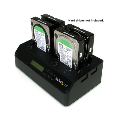 StarTech.com SATDOCK4U3RE media duplicator HDD duplicator Black 3 copies