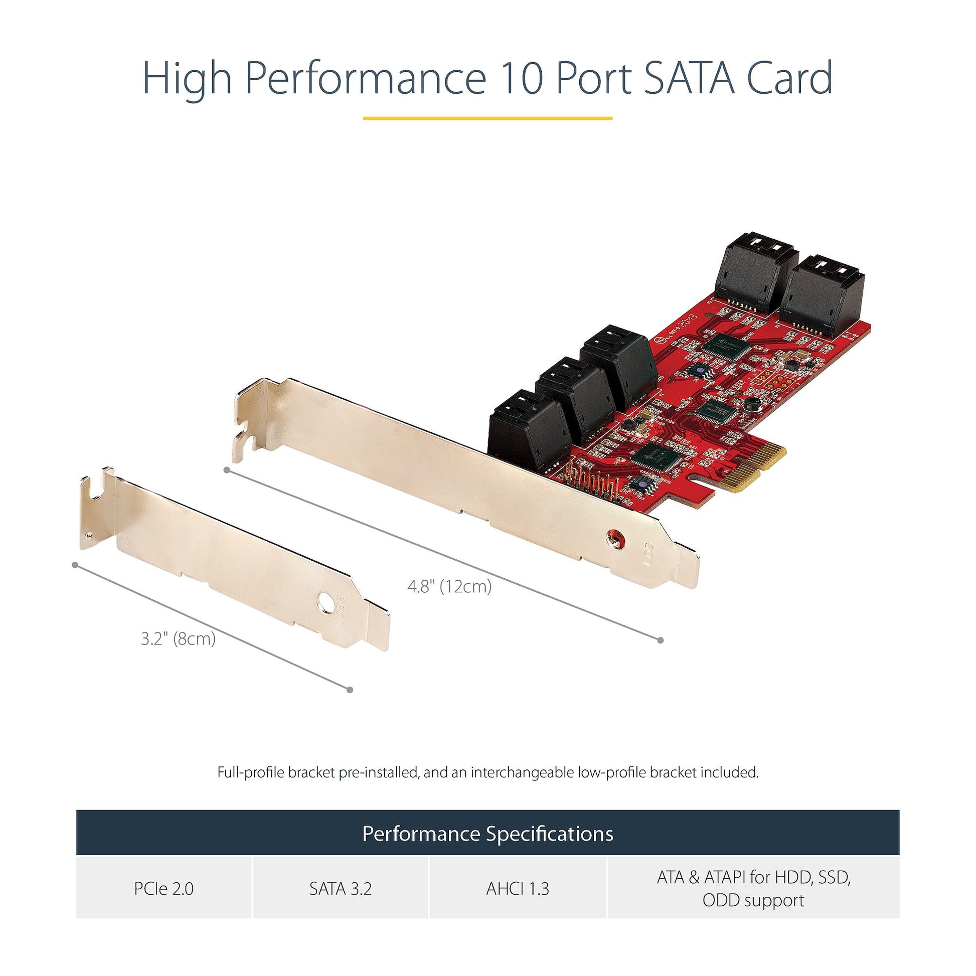StarTech.com 10P6G-PCIE-SATA-CARD interface cards/adapter Internal