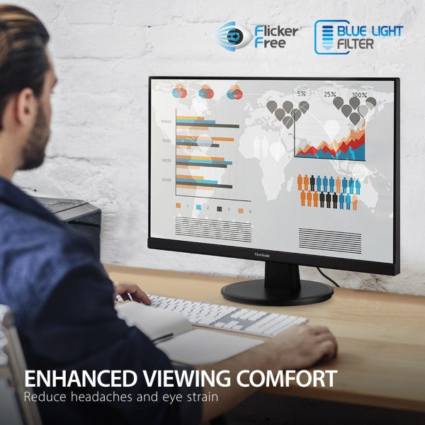 Viewsonic VA2247-MH computer monitor 22" 1920 x 1080 pixels Full HD LED Black