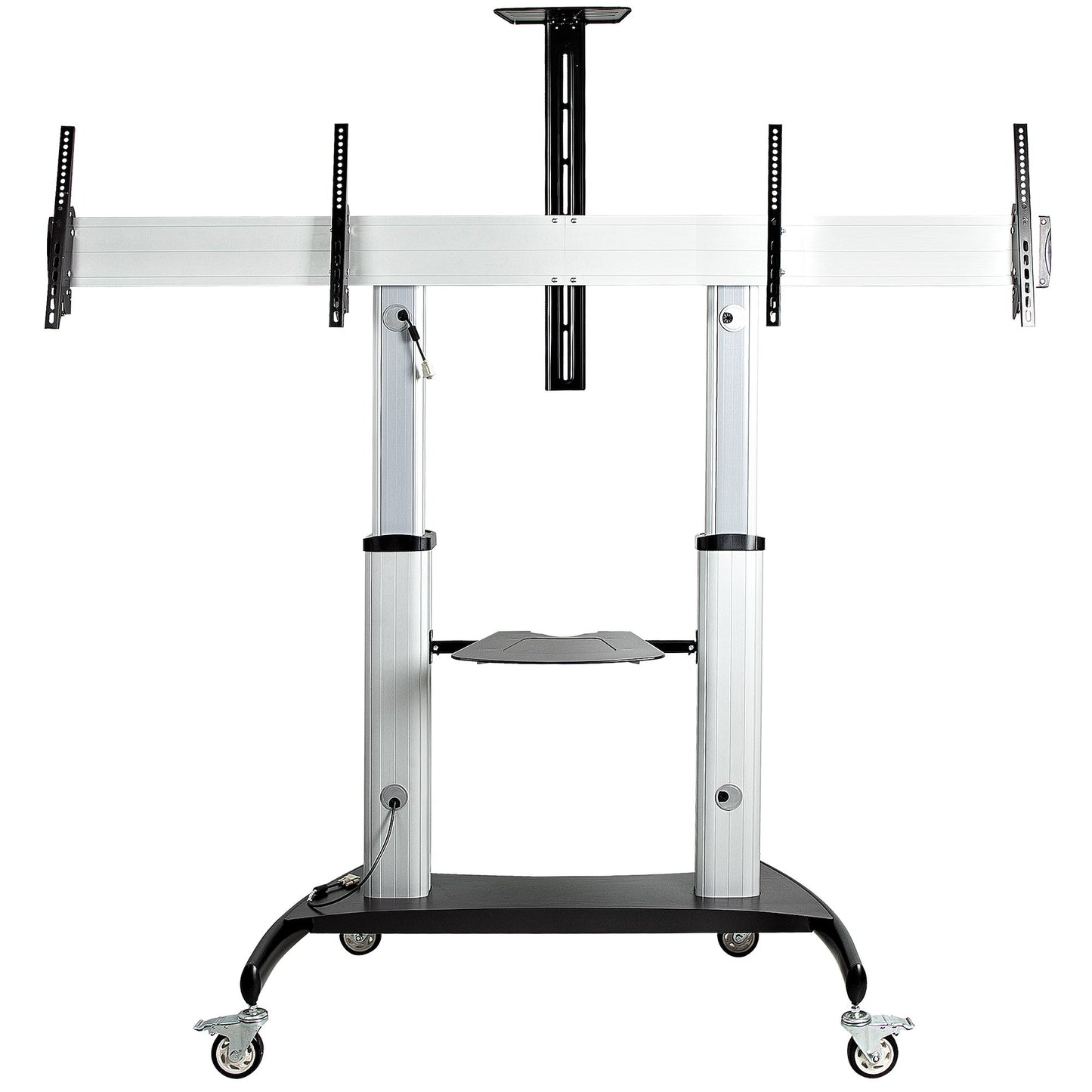 StarTech.com STNDMTVDUO TV mount/stand 60" Black, Silver