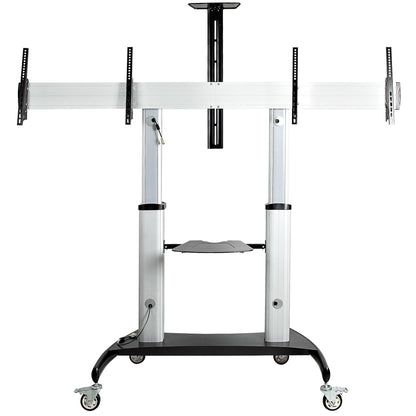 StarTech.com STNDMTVDUO TV mount/stand 60" Black, Silver