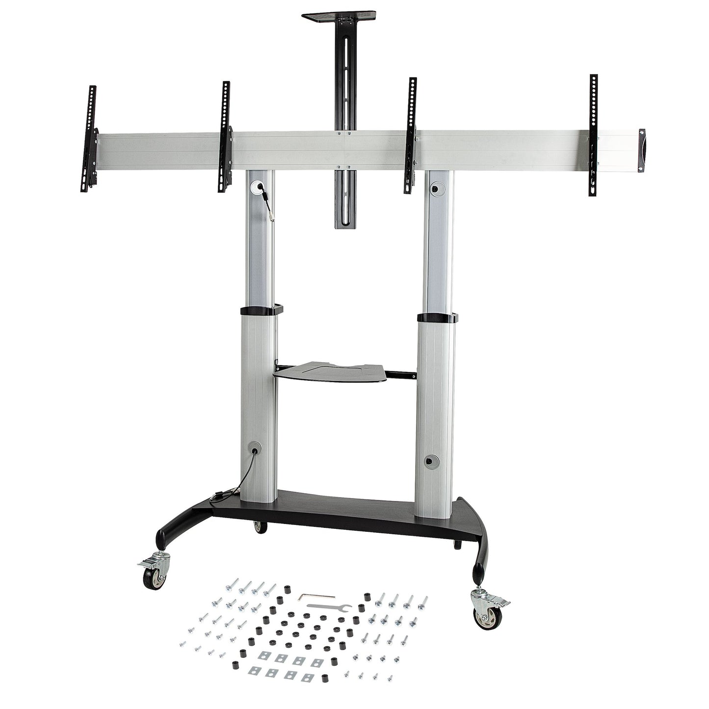 StarTech.com STNDMTVDUO TV mount/stand 60" Black, Silver