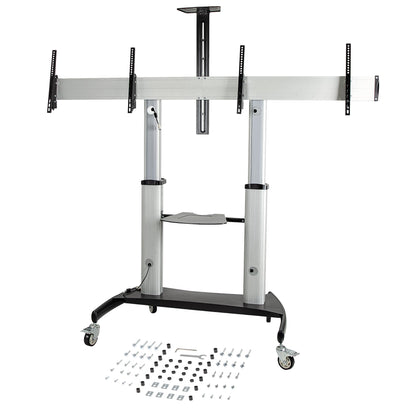 StarTech.com STNDMTVDUO TV mount/stand 60" Black, Silver