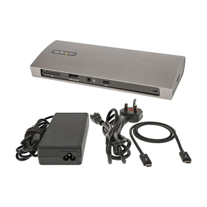 StarTech.com TB4CDOCK laptop dock/port replicator Wired Thunderbolt 4 Black, Gray