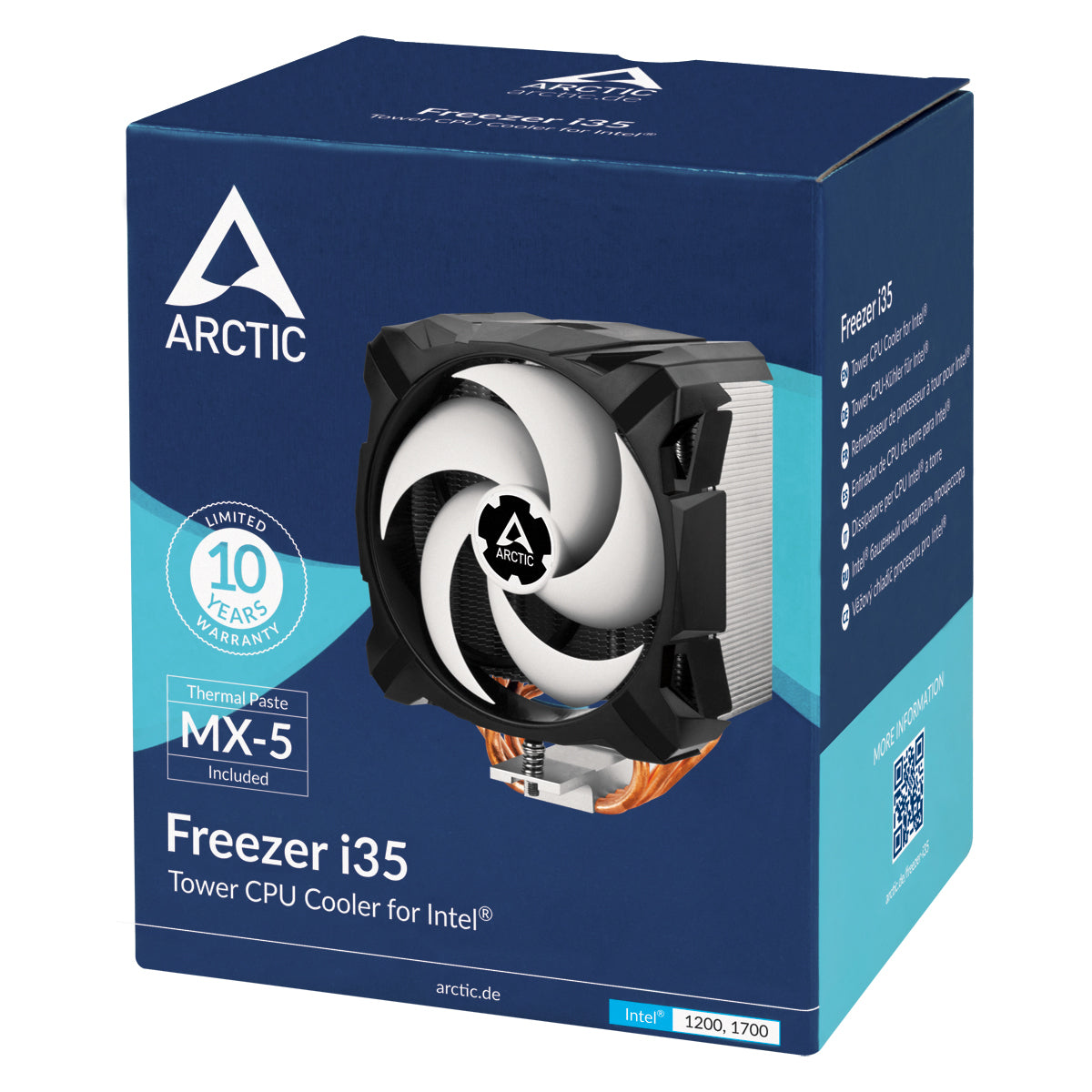 ARCTIC Freezer i35 Processor Cooling set 4.45" (11.3 cm) Black, White 1 pc(s)