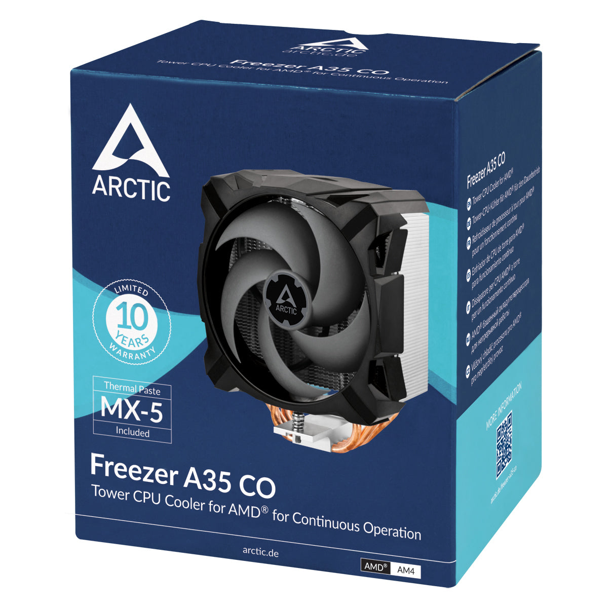 ARCTIC Freezer A35 CO Processor Cooler 4.45" (11.3 cm) Aluminum, Black 1 pc(s)