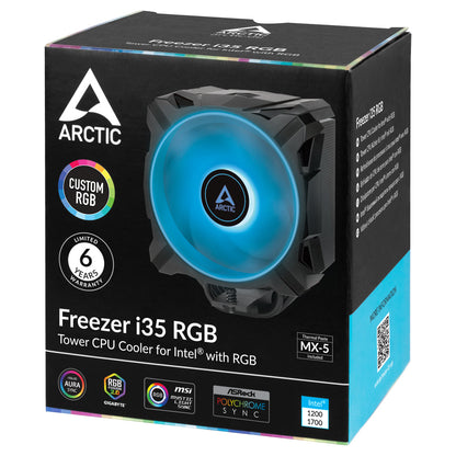 ARCTIC Freezer i35 RGB Processor Air cooler 4.72" (12 cm) Black 1 pc(s)