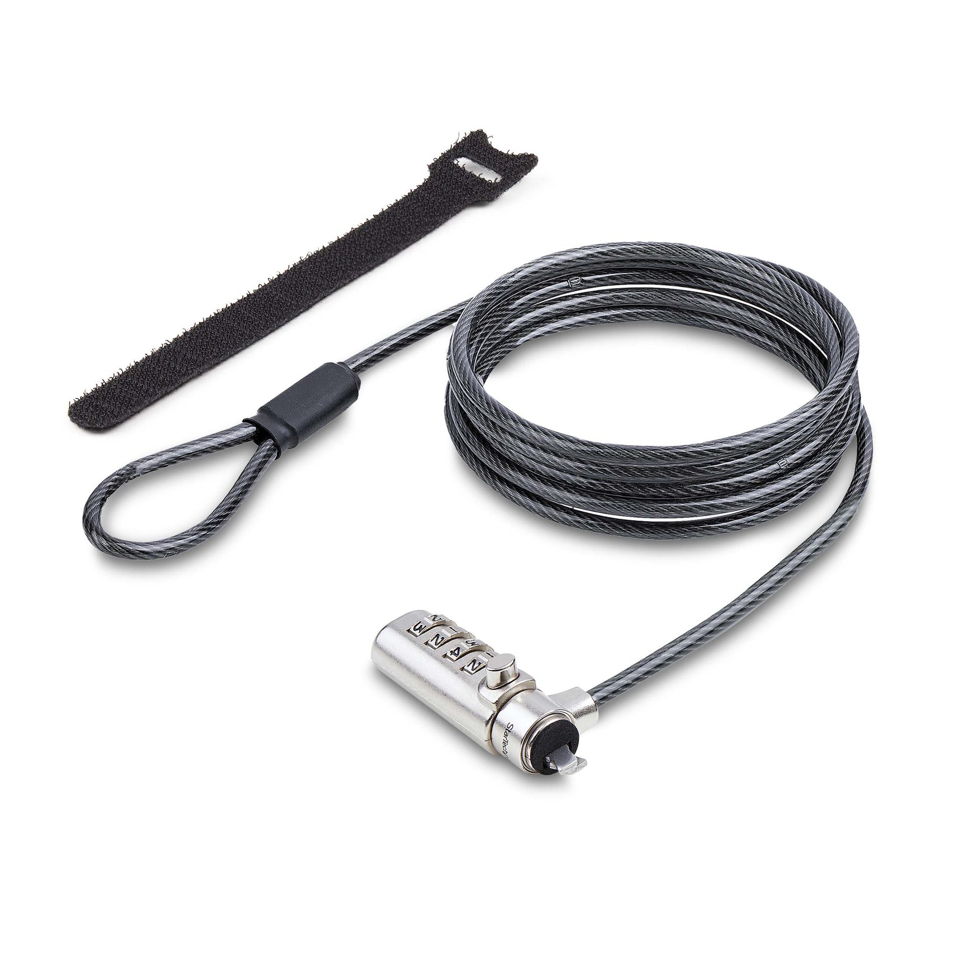 StarTech.com SSTDC4D-LAPTOP-LOCK cable lock Black, Silver 78.7" (2 m)
