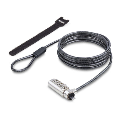 StarTech.com SSTDC4D-LAPTOP-LOCK cable lock Black, Silver 78.7" (2 m)