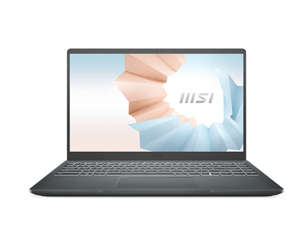 MSI Modern B5M-027 AMD Ryzen™ 5 5500U Laptop 14" Full HD 8 GB DDR4-SDRAM 256 GB SSD Wi-Fi 6 (802.11ax) Windows 10 Home Gray