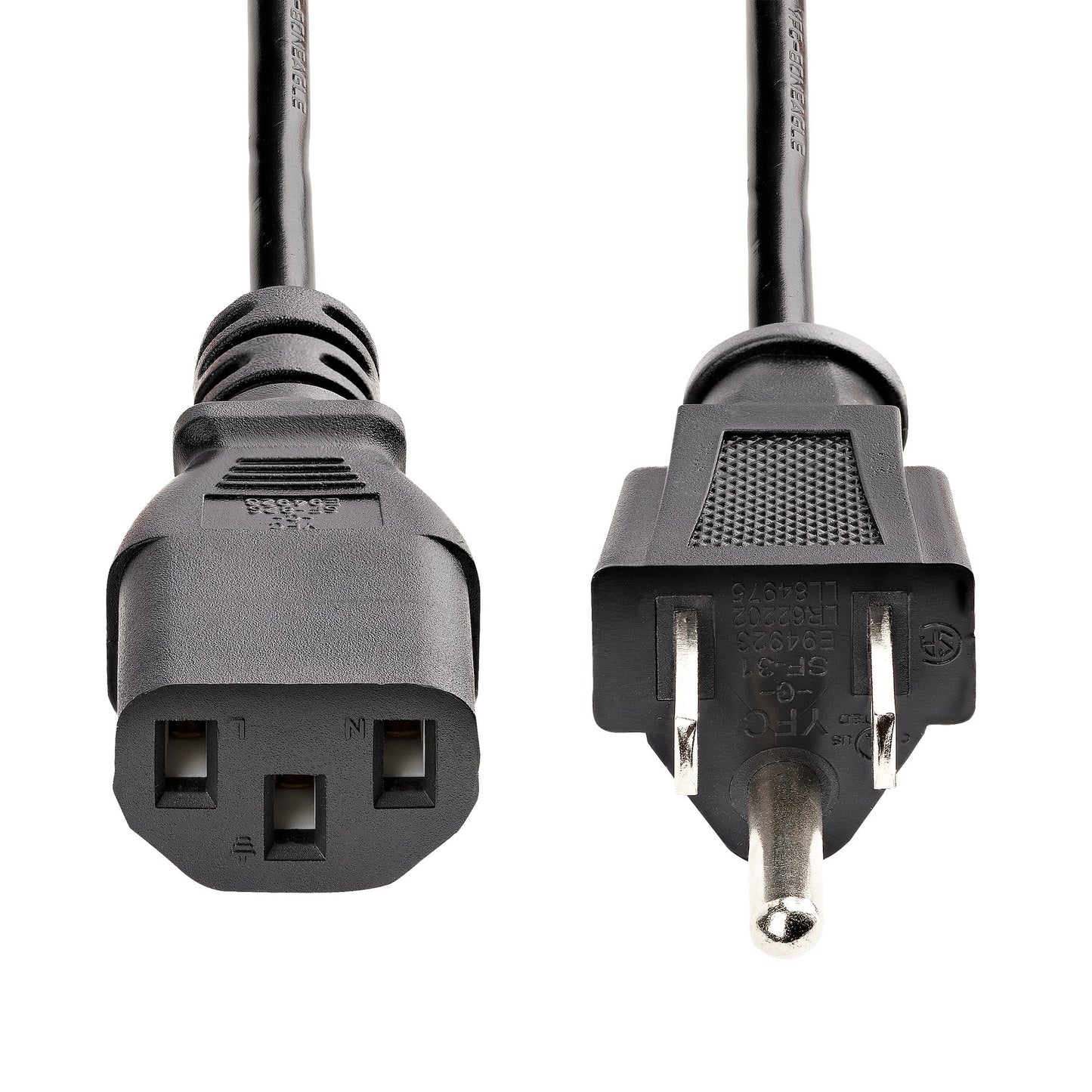 StarTech.com PXT10110PK power cable Black 70.9" (1.8 m) NEMA 5-15P C13 coupler