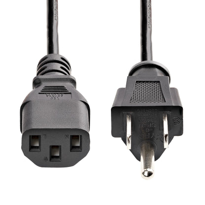 StarTech.com PXT10110PK power cable Black 70.9" (1.8 m) NEMA 5-15P C13 coupler