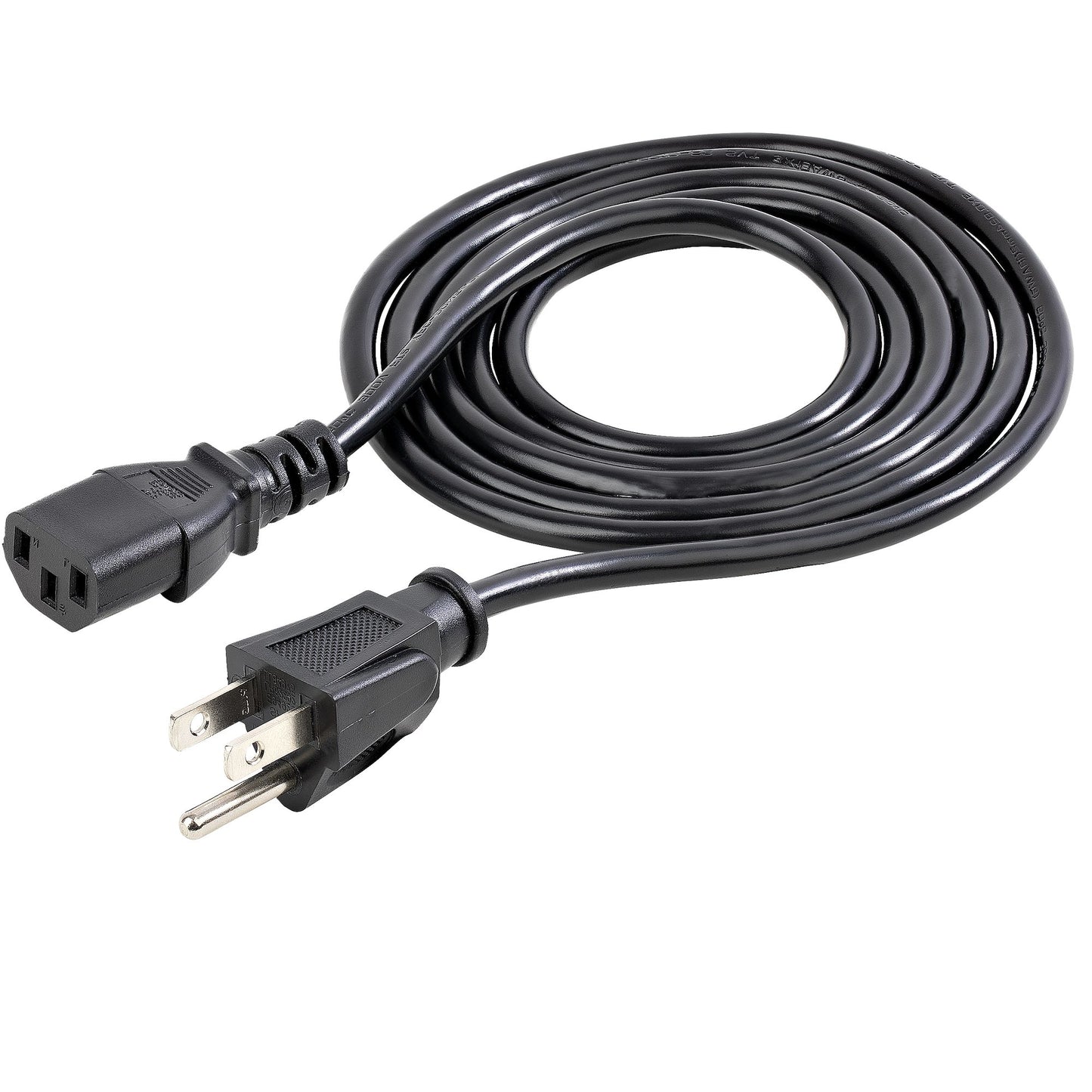 StarTech.com PXT10110PK power cable Black 70.9" (1.8 m) NEMA 5-15P C13 coupler