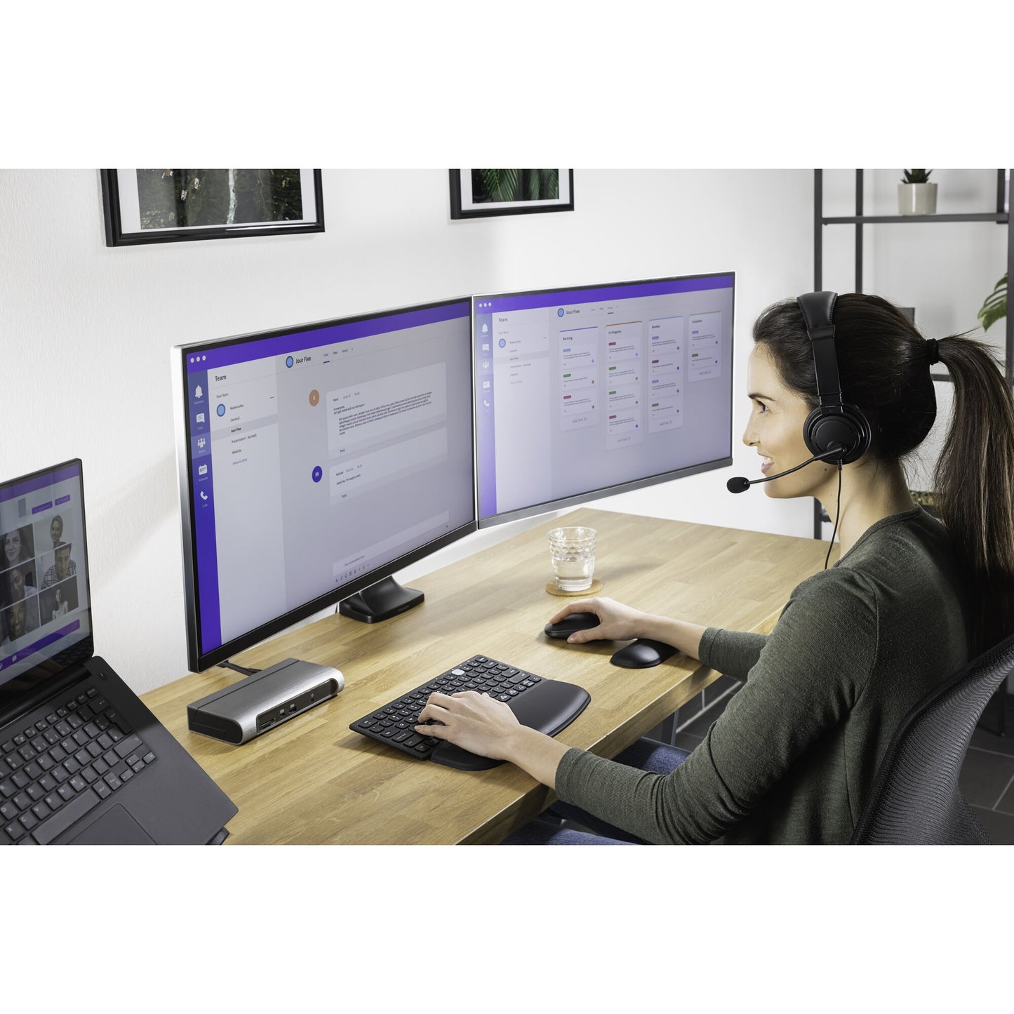 Kensington SmartFit® One-Touch Height Adjustable Dual Monitor Arm