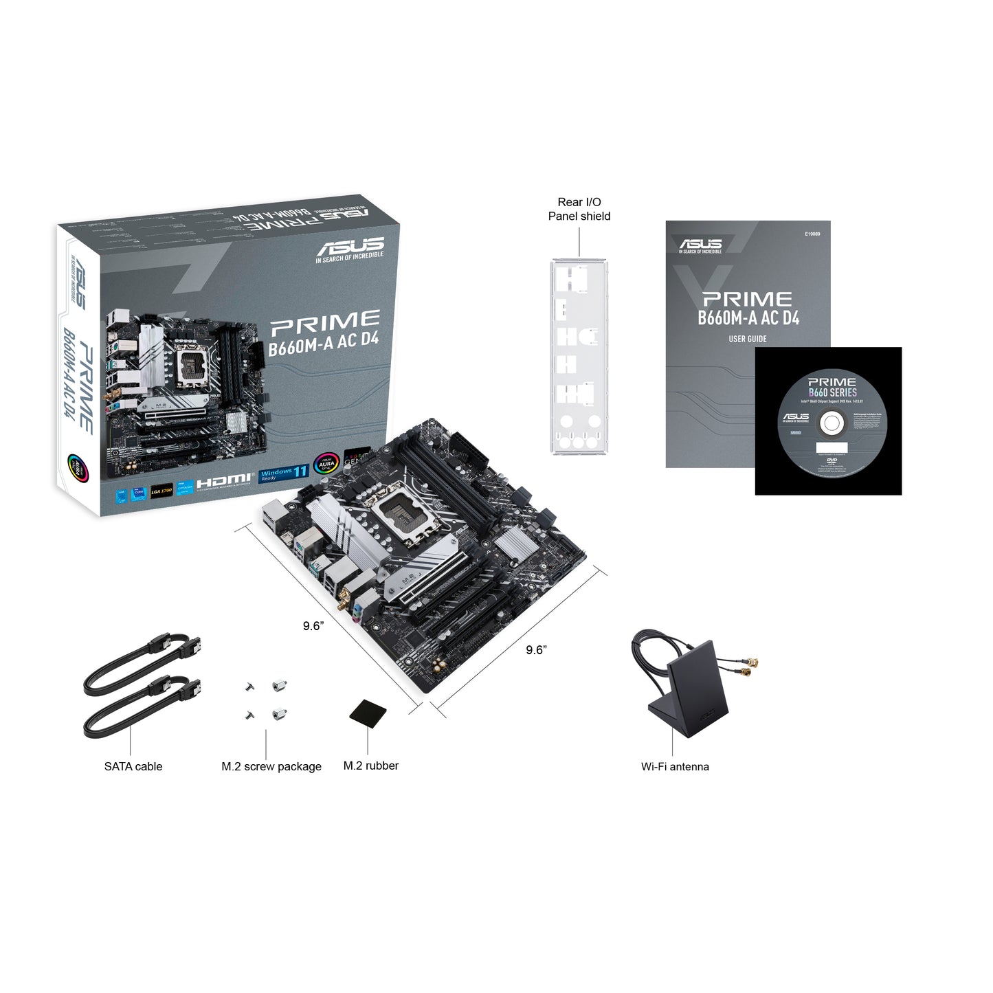 ASUS PRIME B660M-A AC D4 motherboard Intel B660 LGA 1700 micro ATX