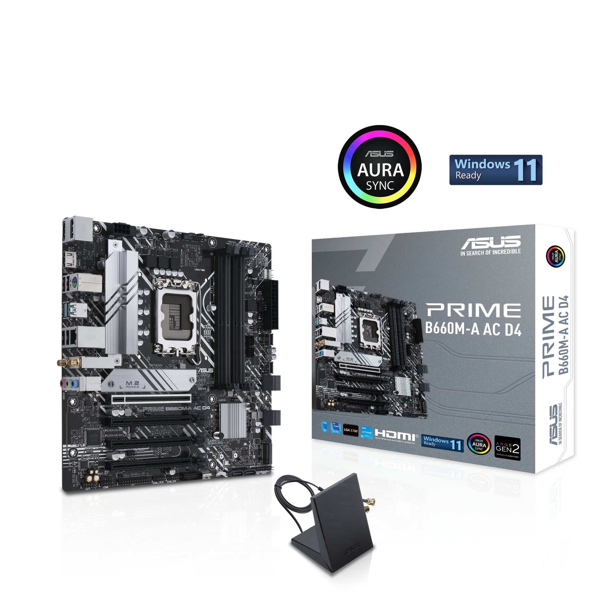 ASUS PRIME B660M-A AC D4 motherboard Intel B660 LGA 1700 micro ATX