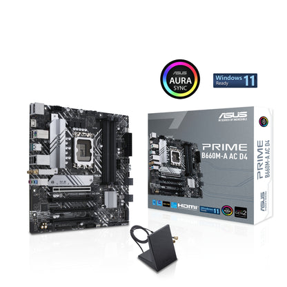 ASUS PRIME B660M-A AC D4 motherboard Intel B660 LGA 1700 micro ATX