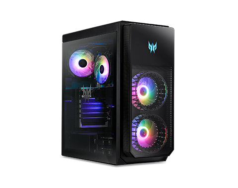 Acer Predator PO5-640-UD11 Intel® Core™ i7 i7-12700 16 GB DDR5-SDRAM 3 TB HDD+SSD NVIDIA GeForce RTX 3080 Windows 11 Pro Desktop PC Black