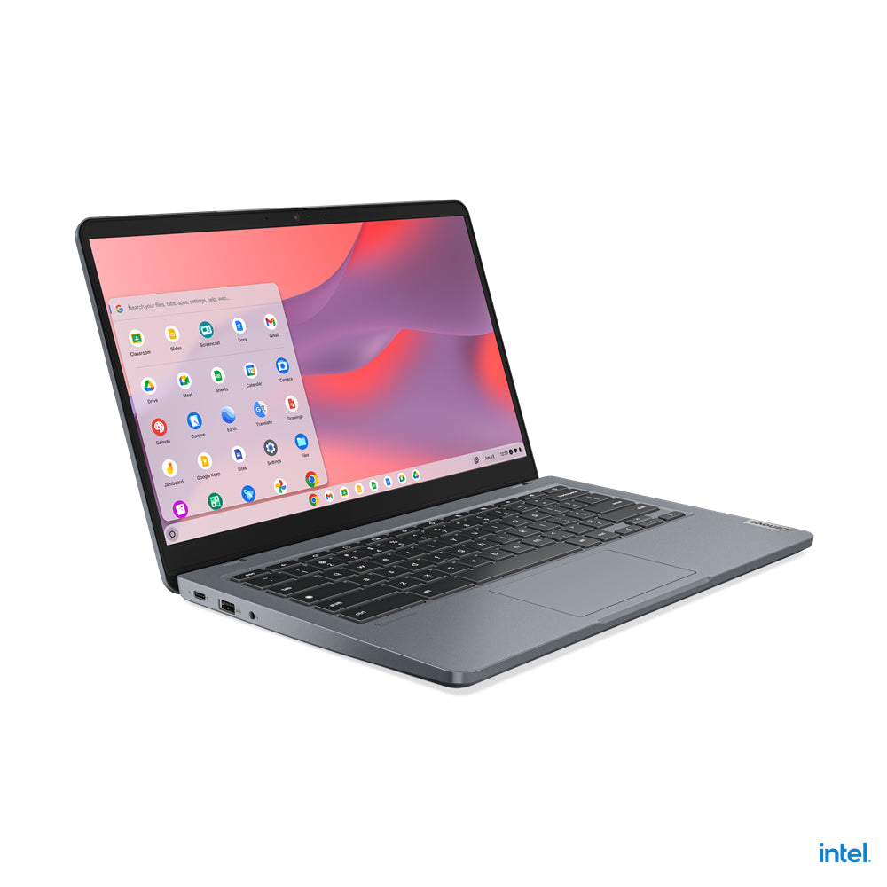 Lenovo 14e Chromebook Gen 3 Intel® N N100 14" HD 4 GB LPDDR5-SDRAM 32 GB eMMC Wi-Fi 6E (802.11ax) ChromeOS US English Gray