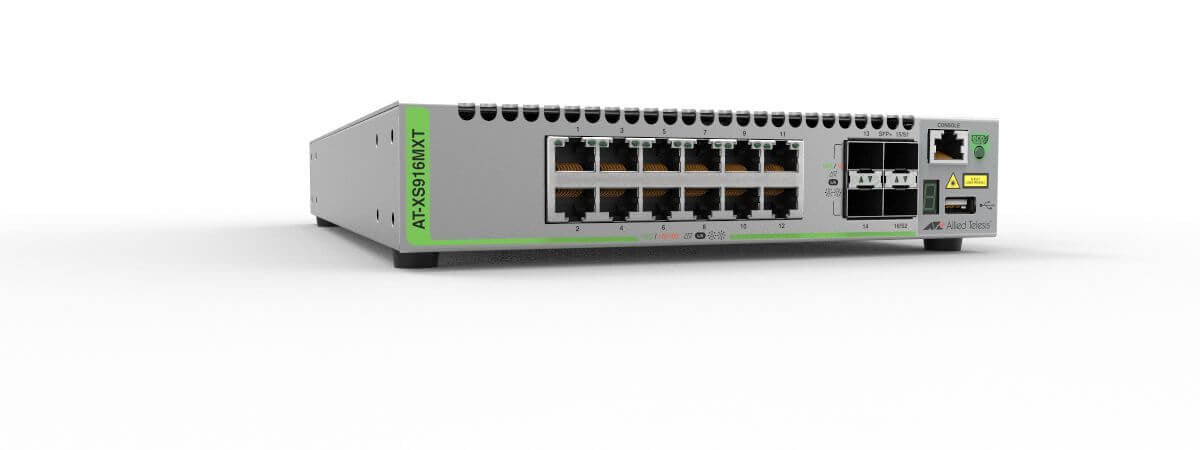Allied Telesis AT-XS916MXT-10 network switch Managed L3 10G Ethernet (100/1000/10000) Gray