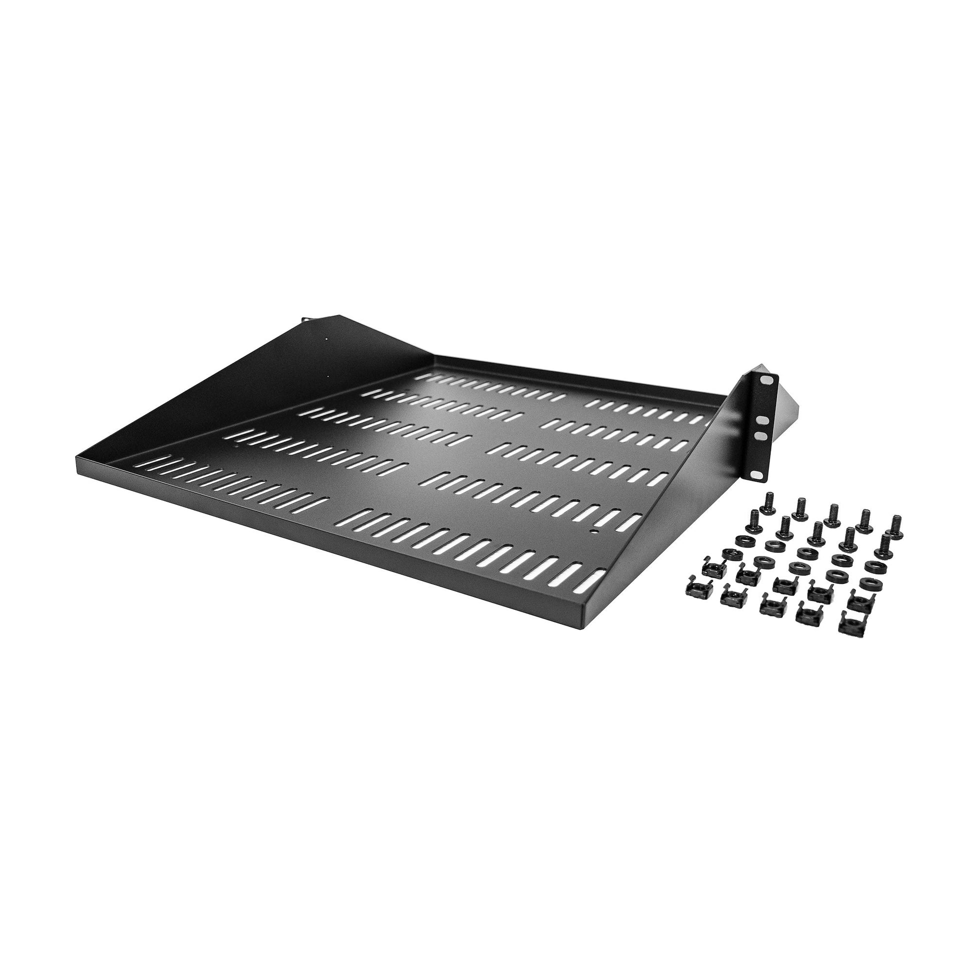 StarTech.com SHELF-2U-20-CENTER-V rack accessory Rack shelf