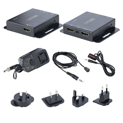 StarTech.com EXTEND-HDMI-4K40C6P1 AV extender AV transmitter & receiver Black