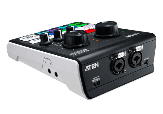 ATEN UC8000 audio mixer 6 channels 20 - 20000 Hz Black, Gray