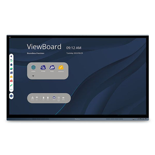 Viewsonic IFP6562 signage display Interactive flat panel 65" LED Wi-Fi 350 cd/m² 4K Ultra HD Black Touchscreen Built-in processor Android 8.0