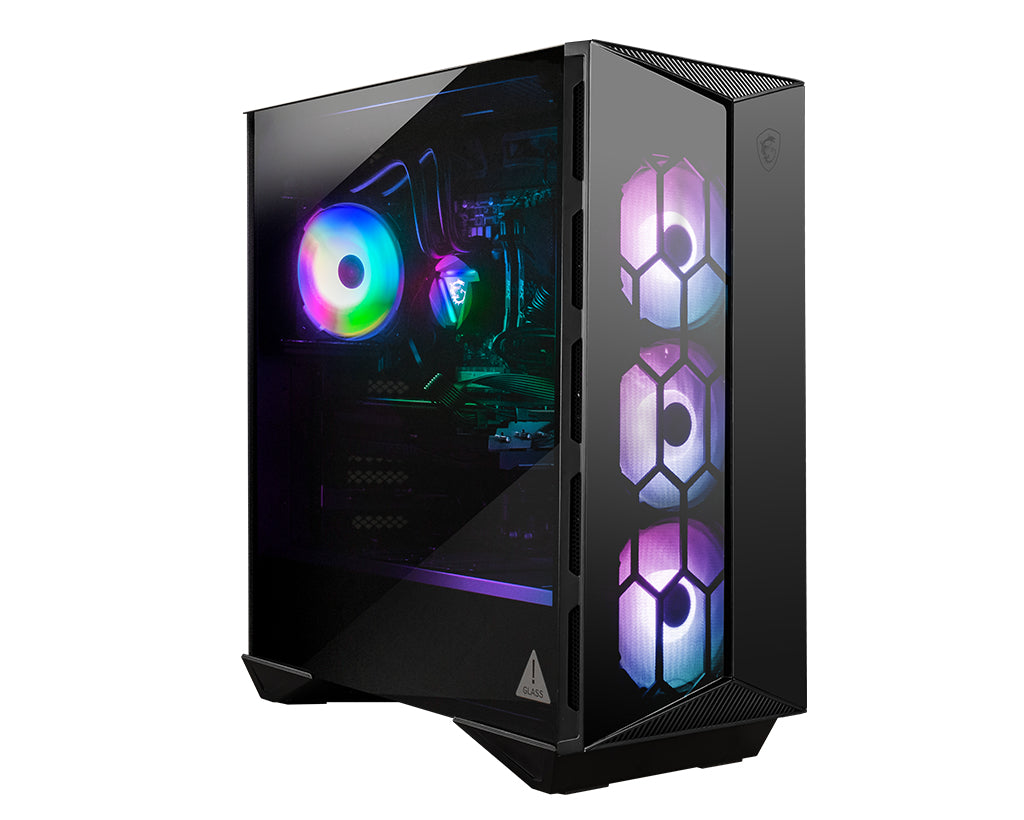 MSI Aegis R 12TH-286US Intel® Core™ i5 i5-12400F 16 GB DDR4-SDRAM 500 GB SSD NVIDIA GeForce RTX 3050 Windows 11 Home Desktop PC Black